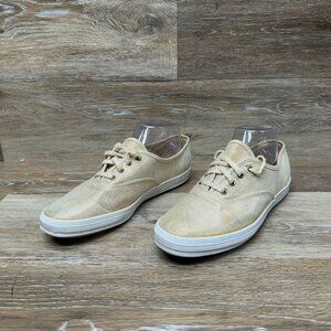 Keds Metallic Gold Sneakers Women's Size 8.5
